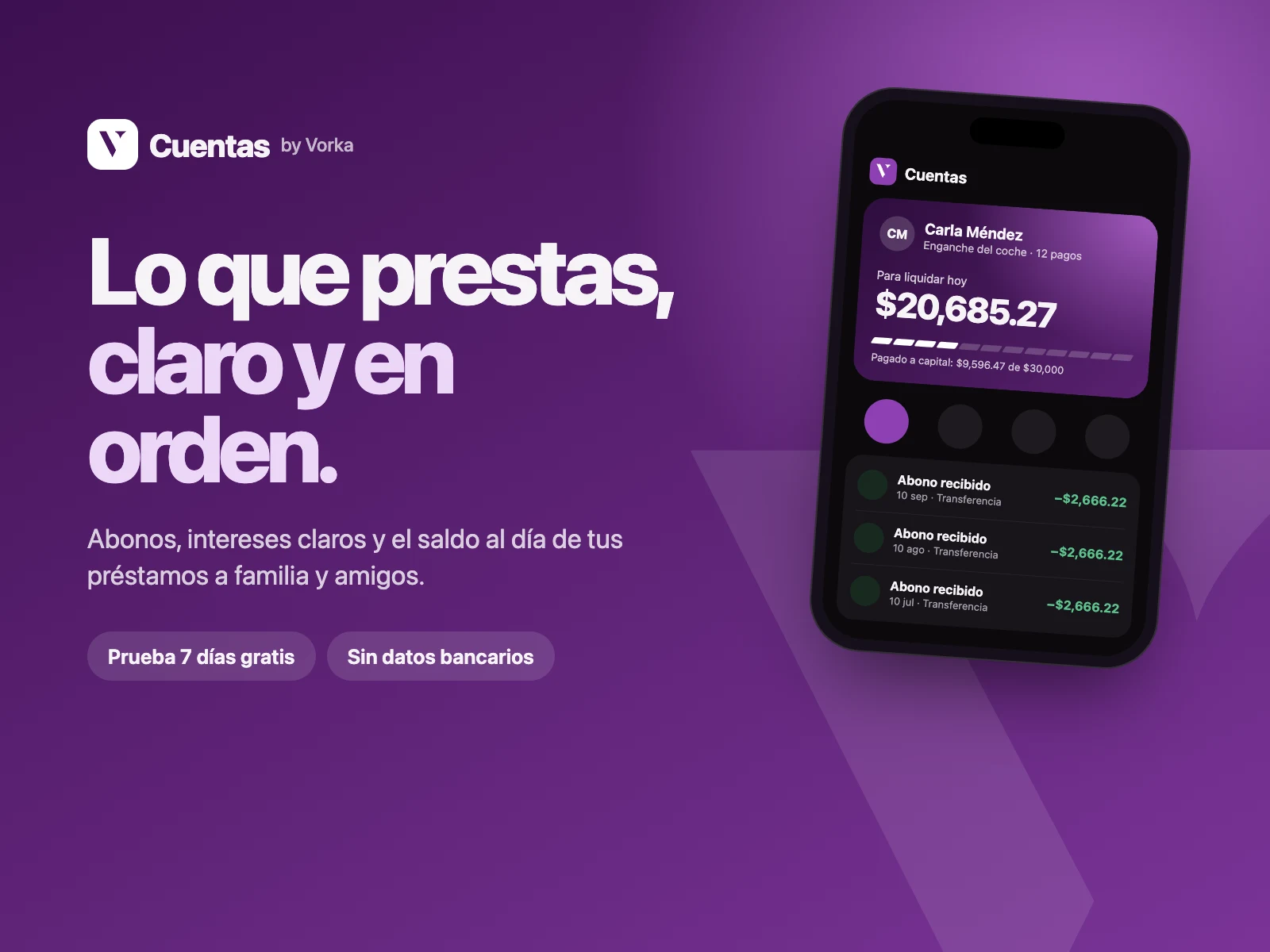 Portada de Cuentas · plan mensual